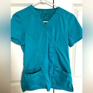 Cherokee Teal Scrub Top 💙